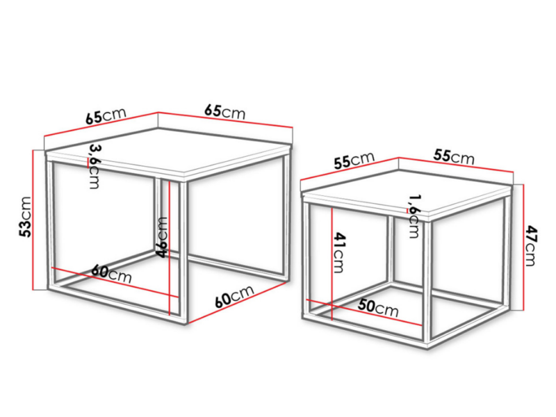 Mesa de Centro Duncan 120cm - Preto