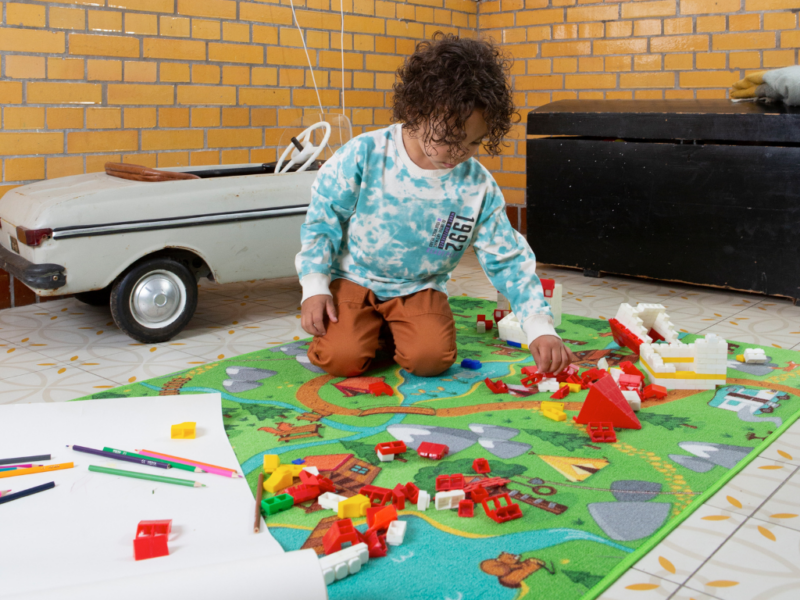 Tapete infantil WILD LIFE - antiderrapante, 95x133cm - Image 3