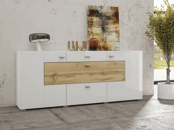 Aparador MOBY 01 - Branco, 165cm