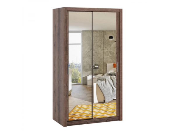 Roupeiro c/espelho DARSI - Carvalho Monástico, 120cm