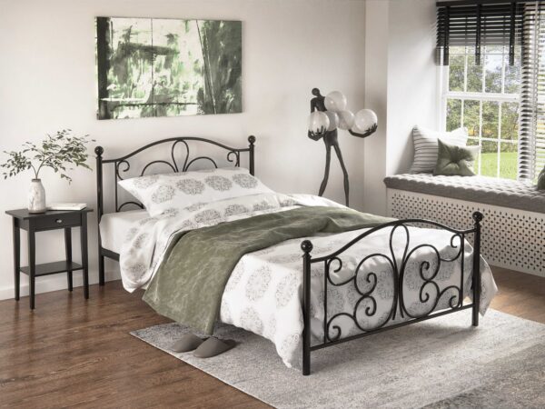 Cama PANAMA - preto, 90x200cm