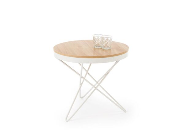 Mesa de Centro LEILA - natural / branco